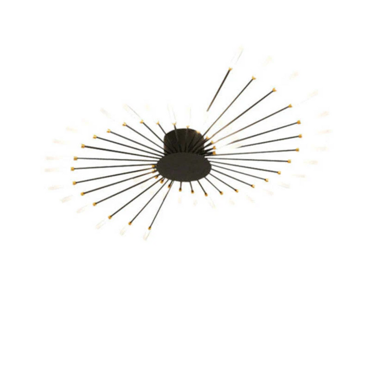 Moderne schwarze Deckenleuchte, spiralförmiges Design, LED, Wohnzimmerbeleuchtung.
