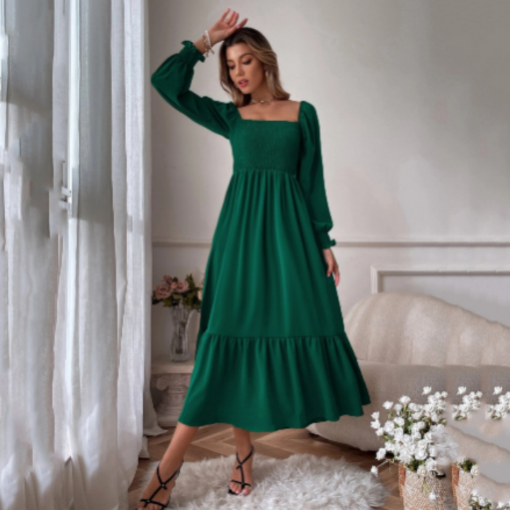 Přechodové šaty s výstřihem Florentine – Hermina