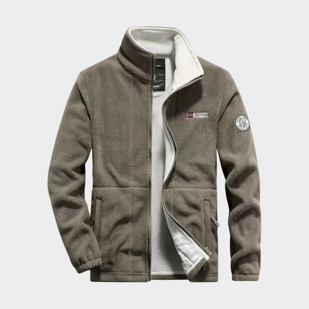 Teplá pánská fleecová mikina na zip – Bjorn