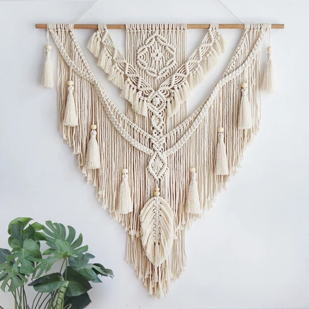 Skandinávský boho makramé nástěnný dekor - Liora