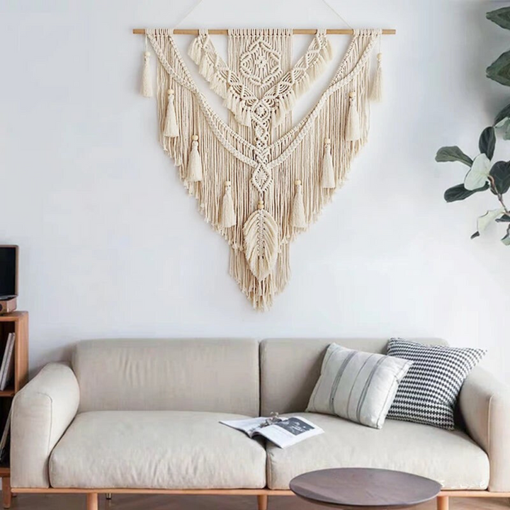 Skandinávský boho makramé nástěnný dekor - Liora