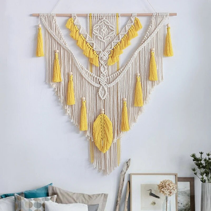 Skandinávský boho makramé nástěnný dekor - Liora