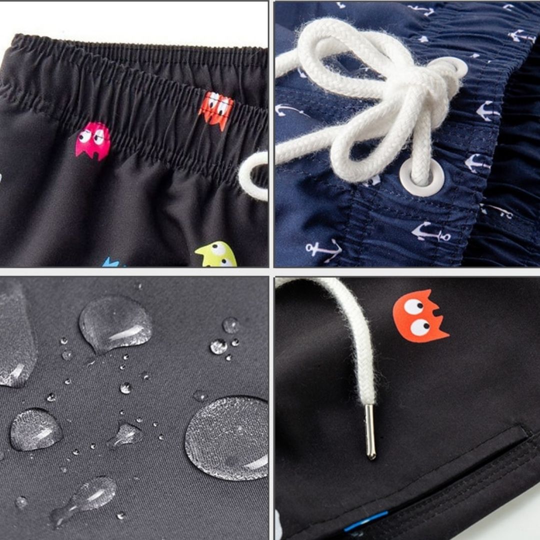 Trendy a rychleschnoucí pánské koupací šortky s kapsami – Matteo