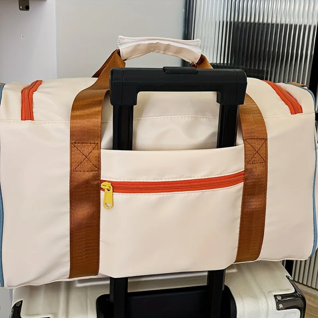 Lehká dufflová taška s barevnými bloky - FlexaBag