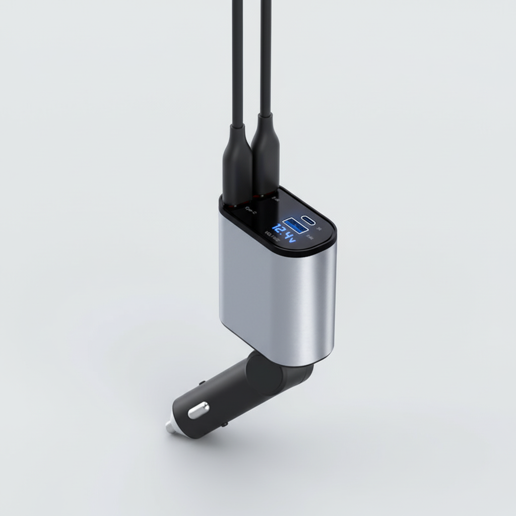 Utschuifbare Autolader - PowerCharge 