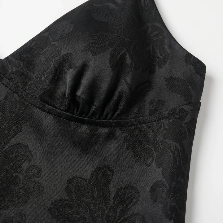 V-Neck Satin Cami Top -  Leona