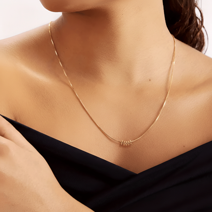 Vergoldete Silberkette - CharmNecklace 