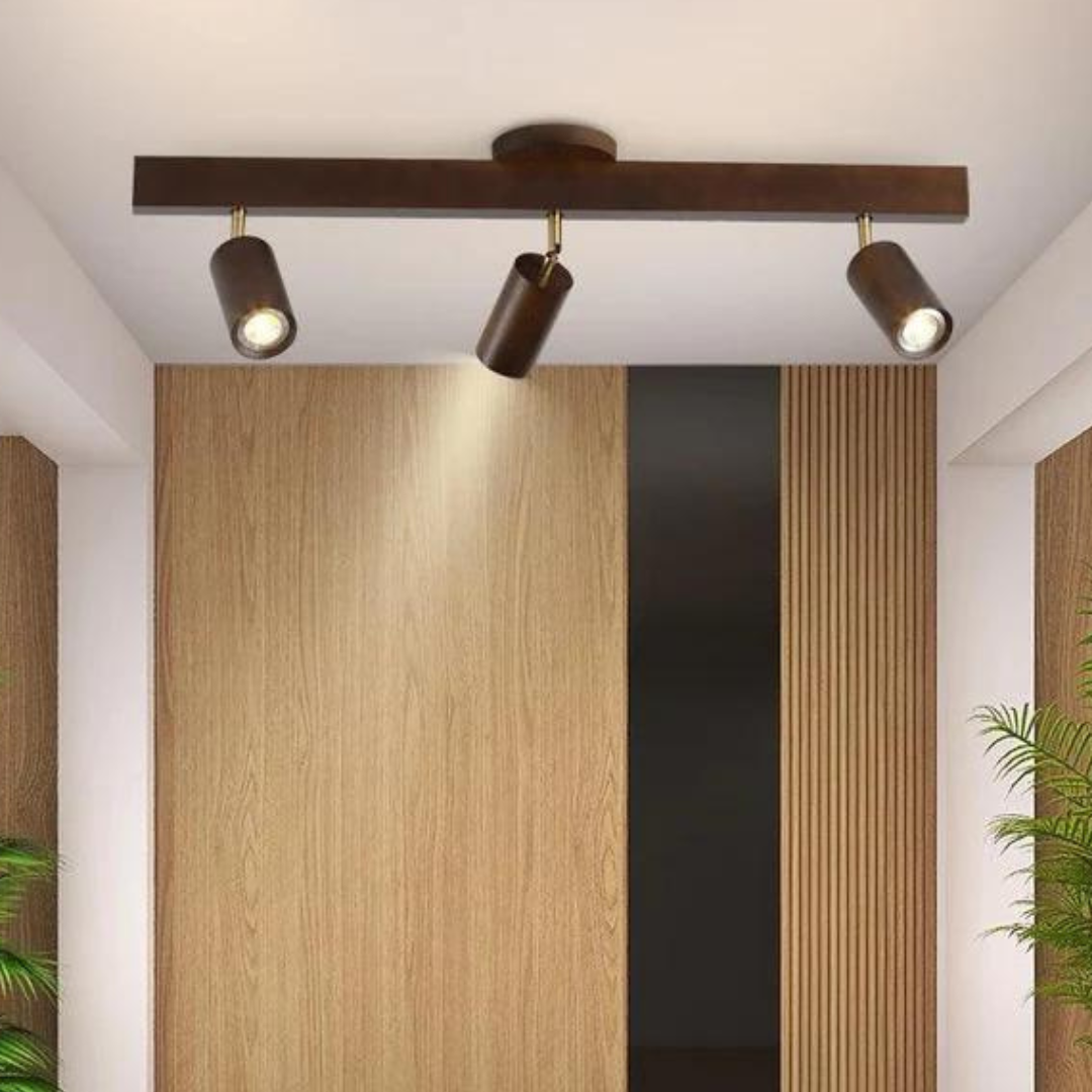 Verstellbare Spotleuchte Holz - Ecobeam