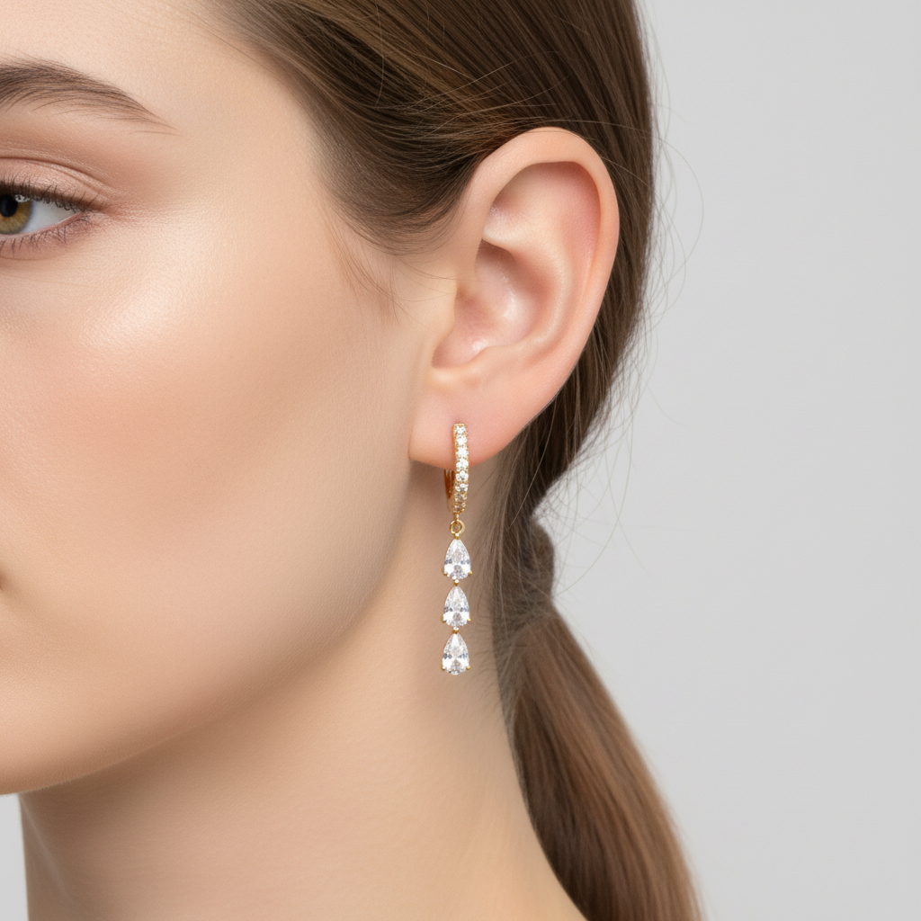 Vielseitige Ohrringe - AuroraGleam 