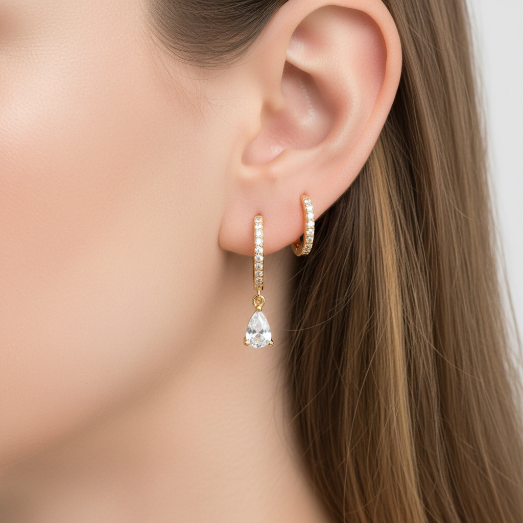 Vielseitige Ohrringe - AuroraGleam 