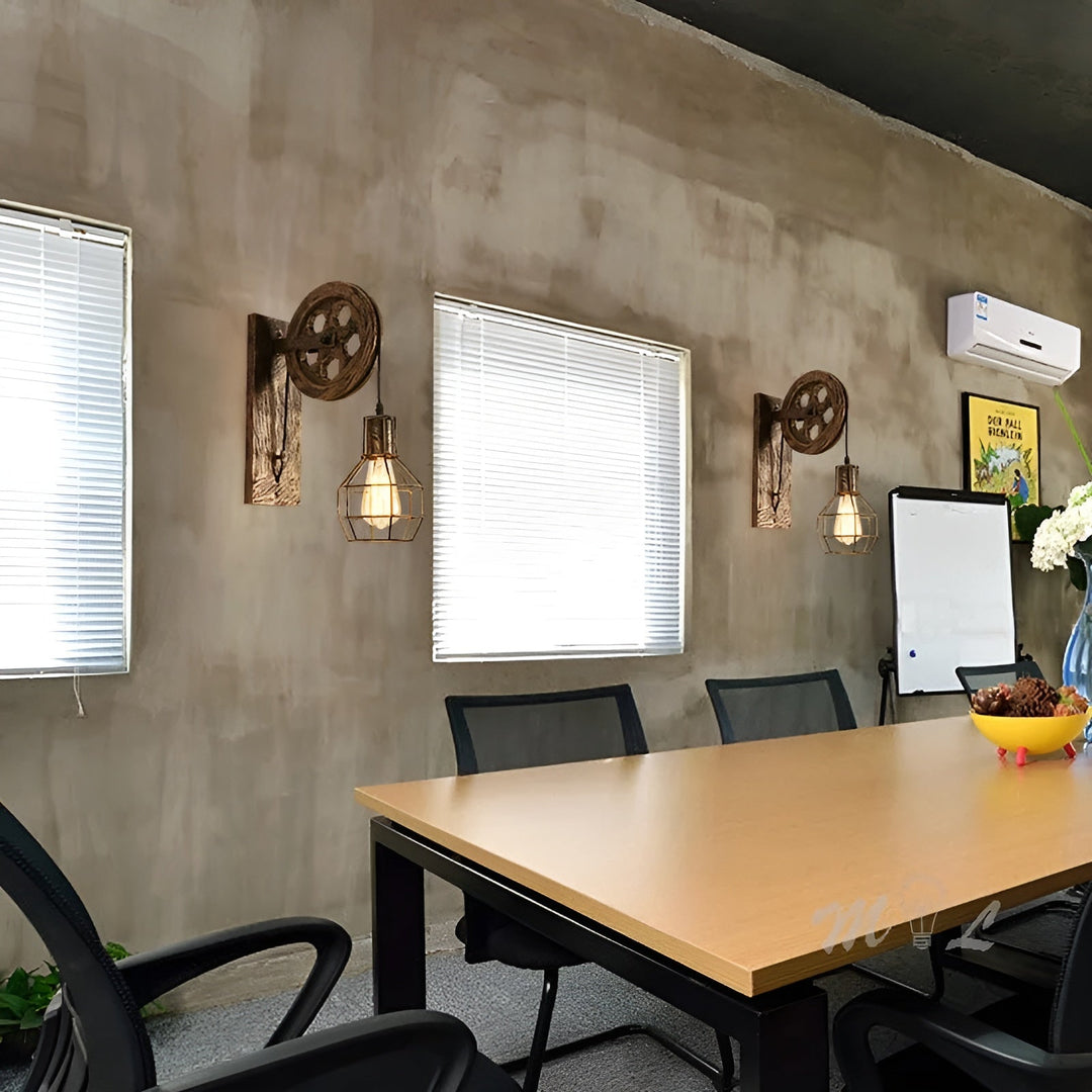 Industrielle Vintage-Wandlampe aus Metall, Retro-Design, LED, Wohnzimmer, Schlafzimmerbeleuchtung.