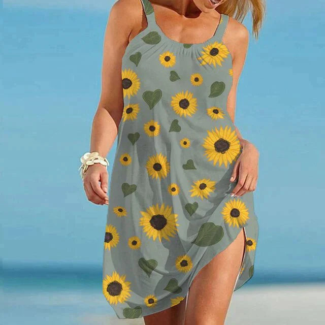 Boho Chic letní šaty s květinovým potiskem – Karla