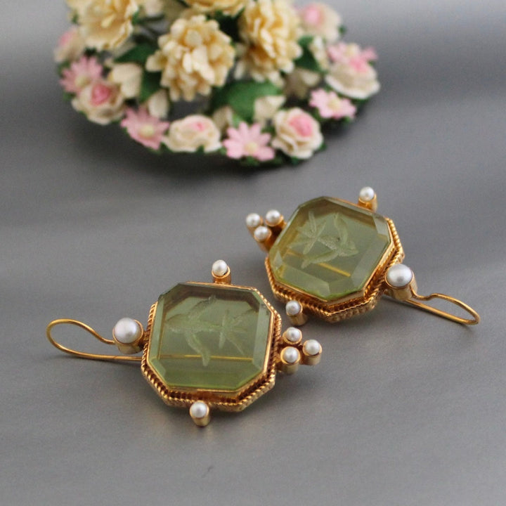 Vintage Perlenohrringe - PearlHarmony 