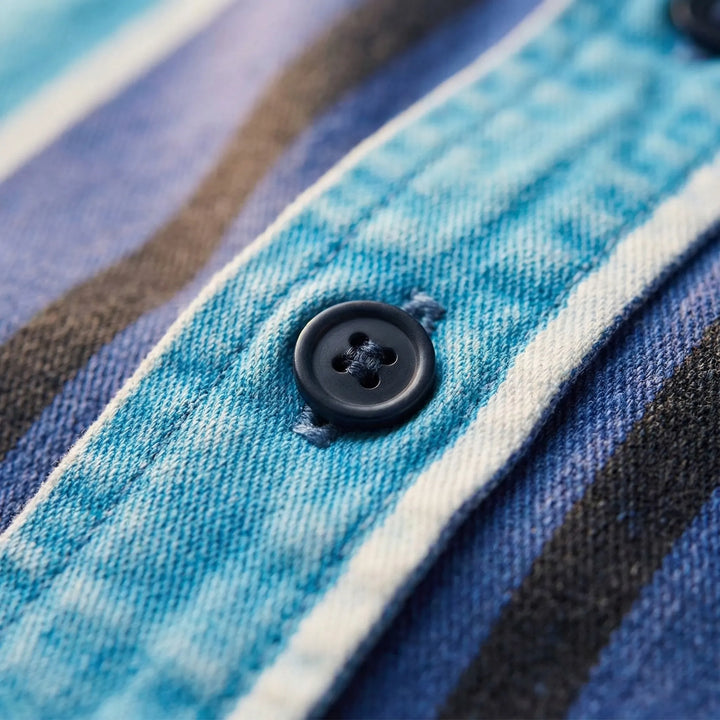 Vintage Stripe Long-Sleeve Button Shirt - Eric