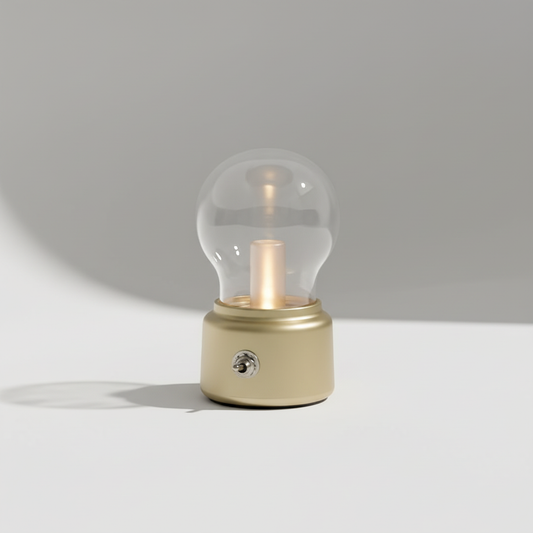 Vintage Tischlampe Aus Glas - AmbiBulb