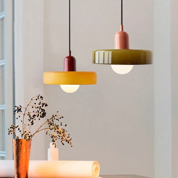 Bauhaus Stained Glass Pendant Lamp 26
