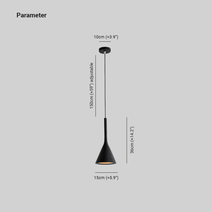 Schwarze Pendelleuchte, verstellbar, modern, Metall, 15cm Durchmesser, 186cm Länge.