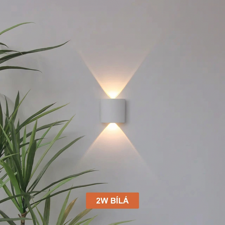 Aplique de pared Skøle para interiores y exteriores, con protección IP65