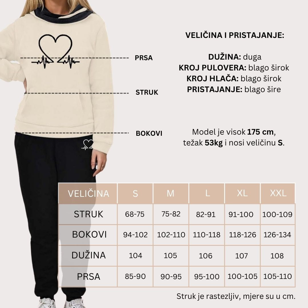 Pohodlný dvoudílný dámský tréninkový oblek - podzim WARMFLEX™