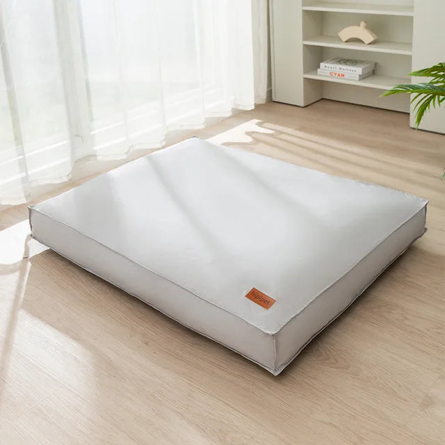 Wasserdichtes Hundebett, grau, rechteckig, für kleine bis große Hunde, Haustiermatte.