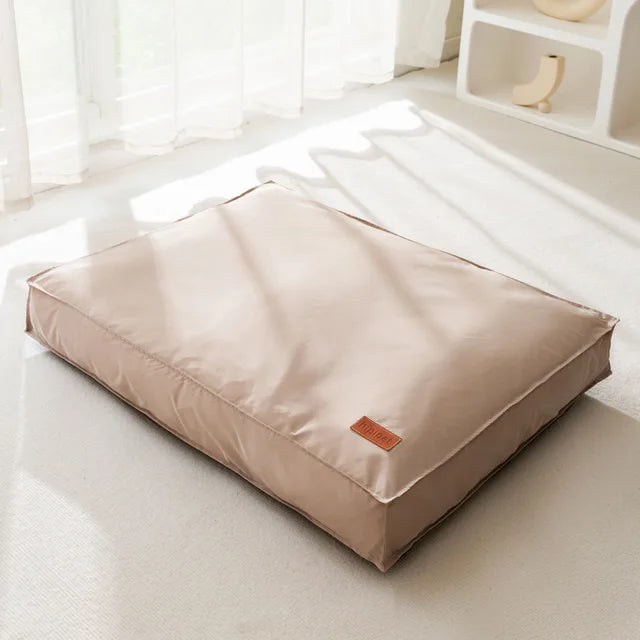 Wasserdichtes Hundebett beige, Haustier Schlafmatte, für kleine bis große Hunde und Katzen.