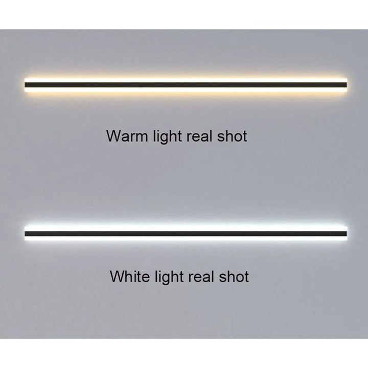 Wasserdichte LED-Wandlampe, IP65, warmes und weißes Licht, für Garten und Terrasse.
