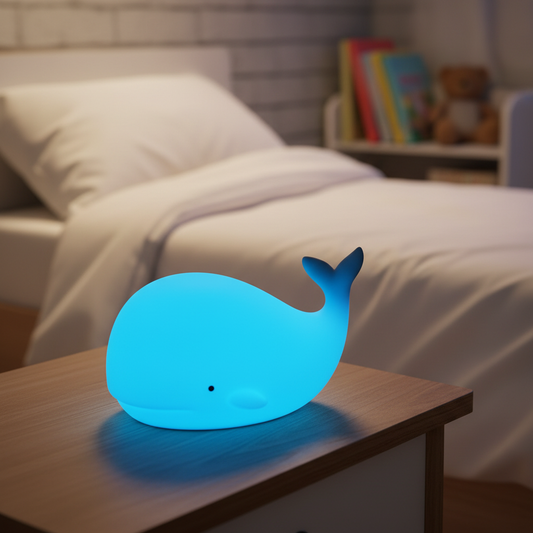 Weiche Silikon Nachtlampe - GlowWhale