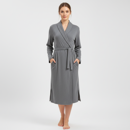 Weicher Baumwollbademantel - Claudia