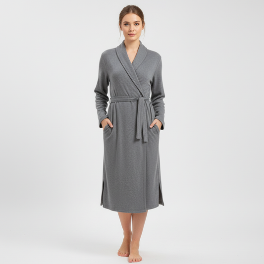Weicher Baumwollbademantel - Claudia