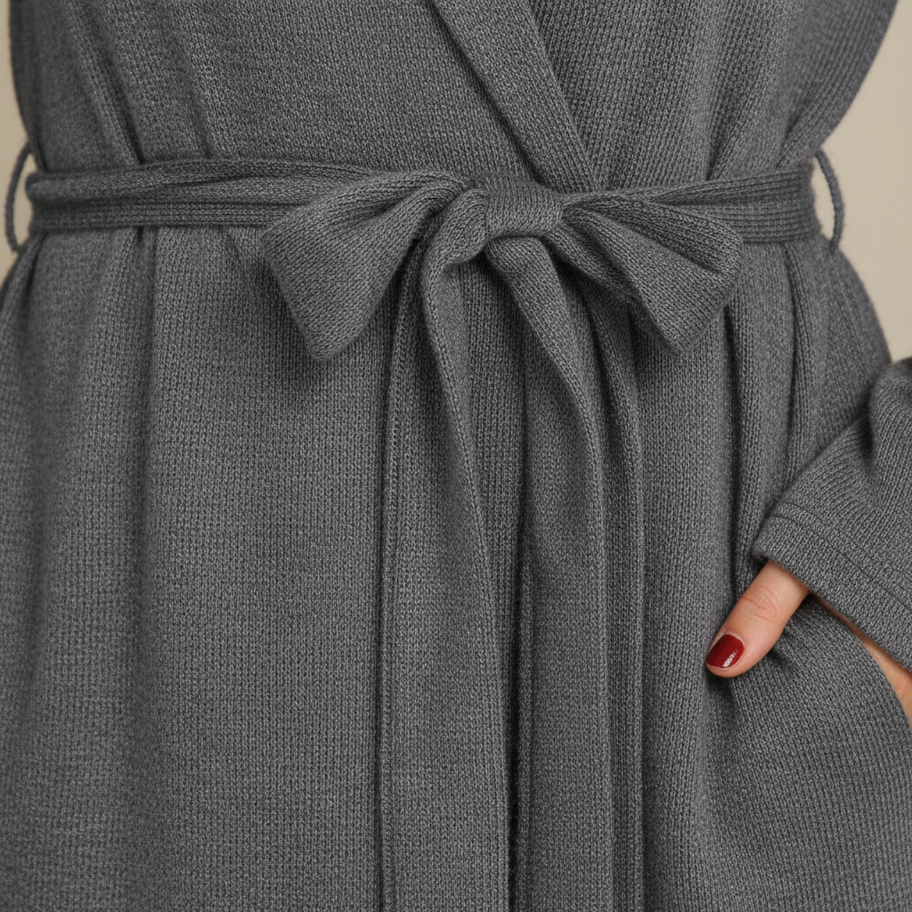 Weicher Baumwollbademantel - Claudia