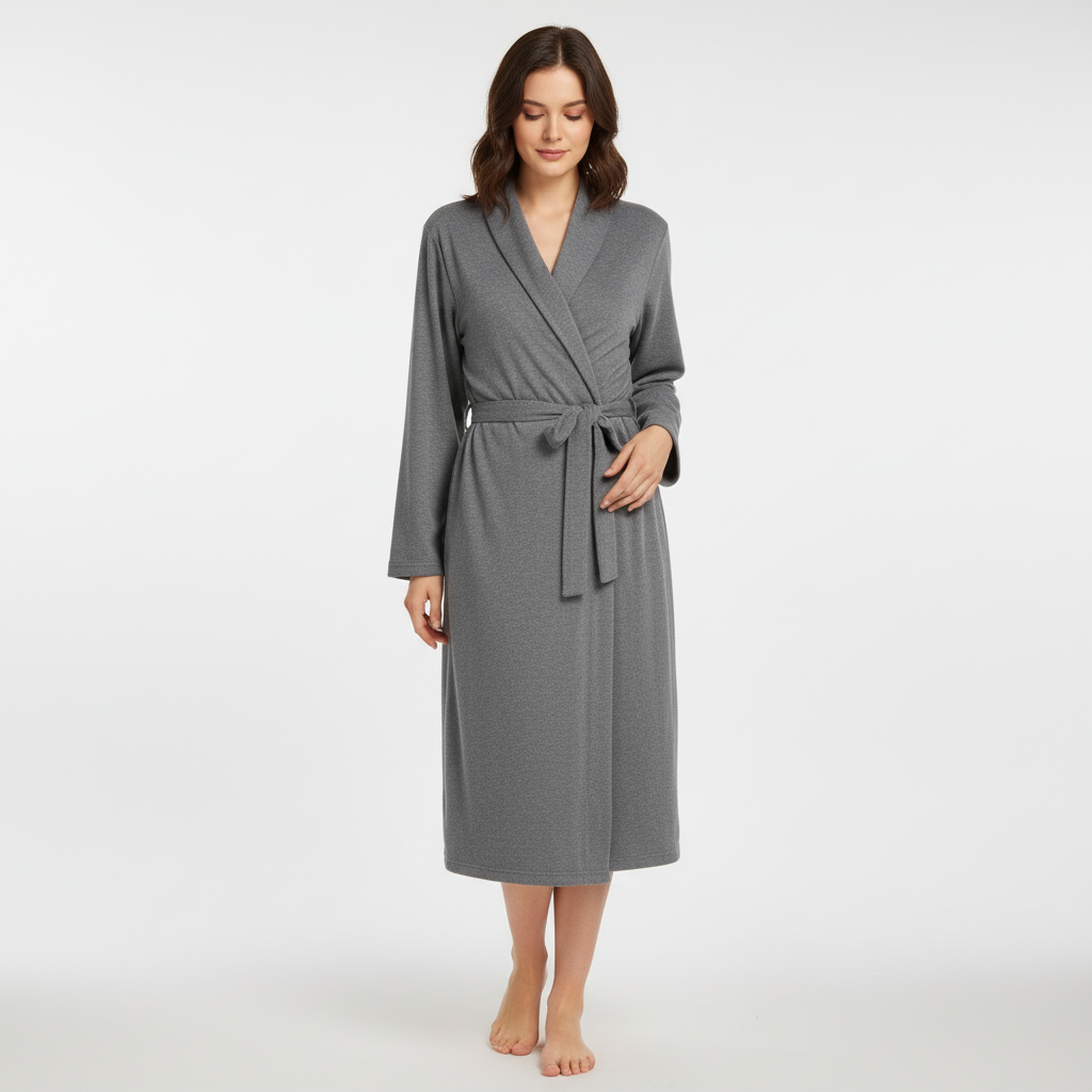 Weicher Baumwollbademantel - Claudia