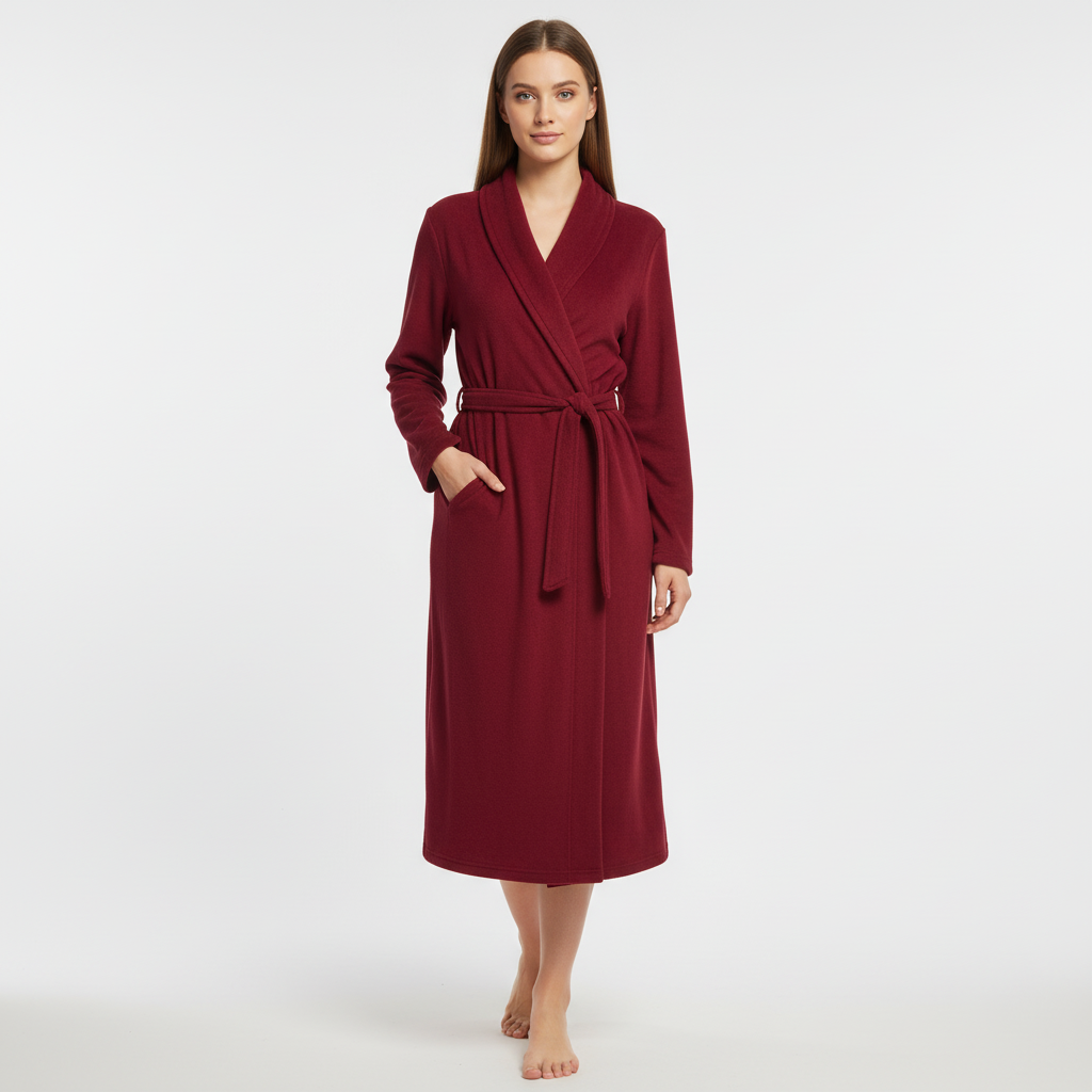 Weicher Baumwollbademantel - Claudia