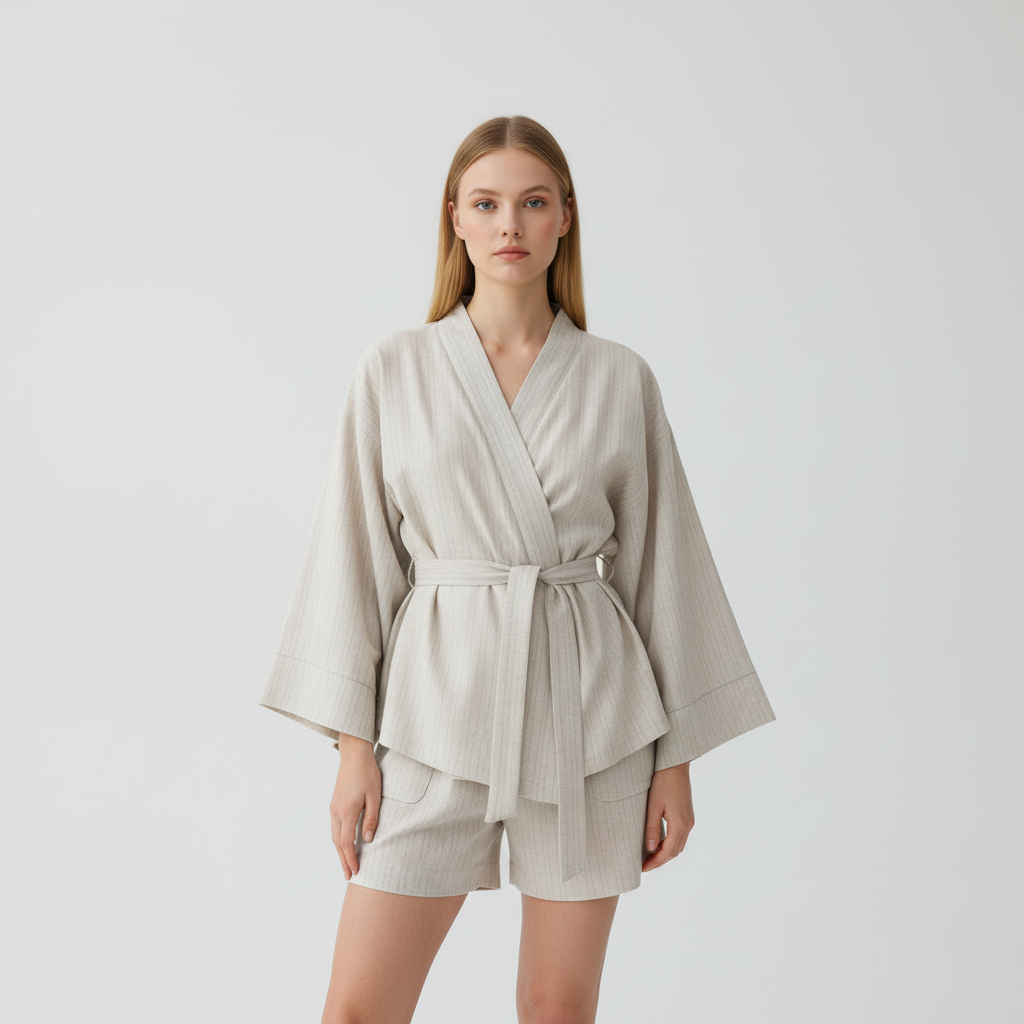 Weicher Kimono Mit Shorts - ComfortKimono