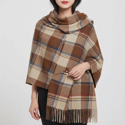 Weicher Kaschmirschal Mit Rautenmuster - AutumnCloak