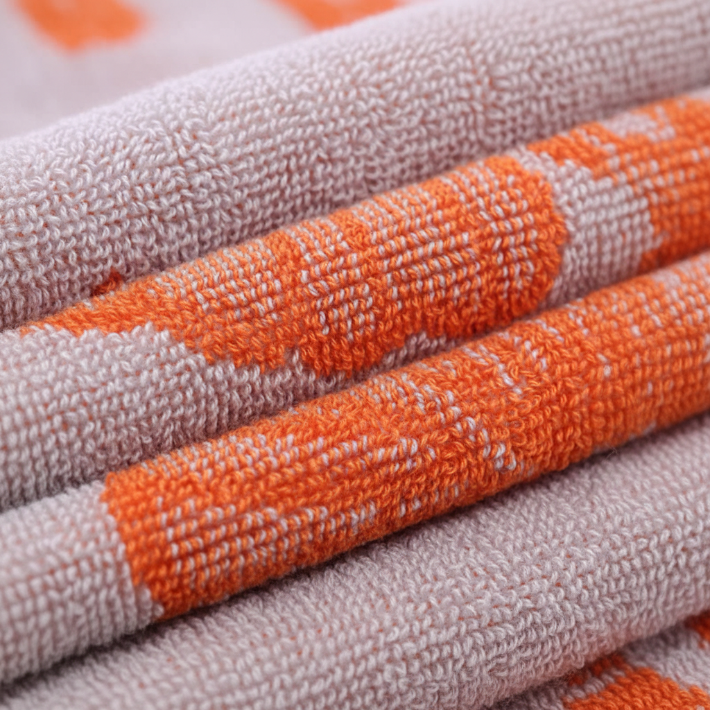 Weiches Baumwollhandtuch - LeafDesign