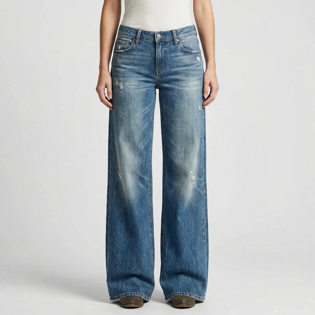 Weites Bein Jeans Mit Retro-Schnitt - Loretta
