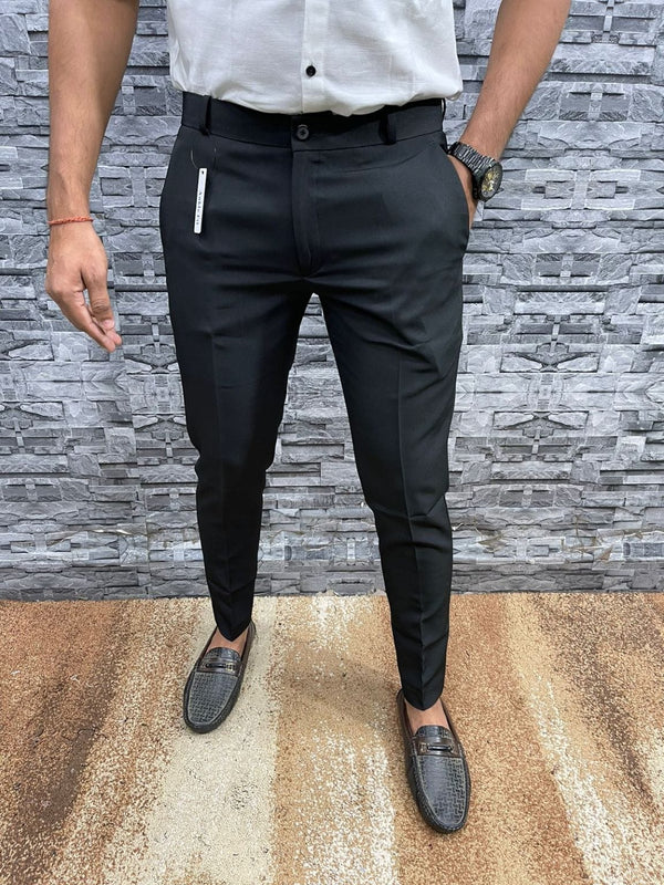Slim Fit formální pánské kalhoty – Milán