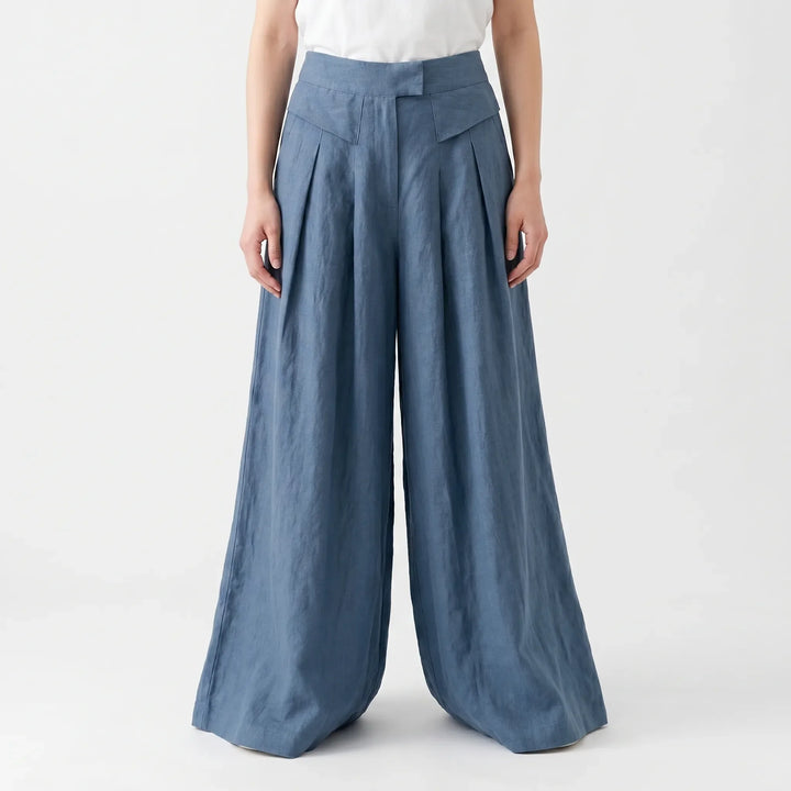 Wide Leg Summer Trousers -  Freda