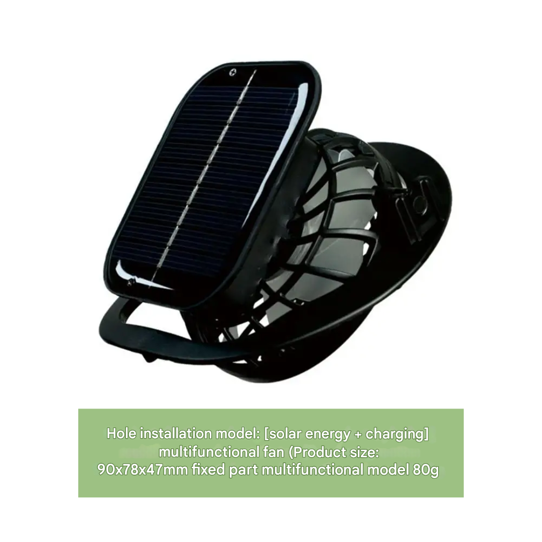 Venkovní sluneční klobouk s integrovaným solárním ventilátorem – CoolBreeze Solar