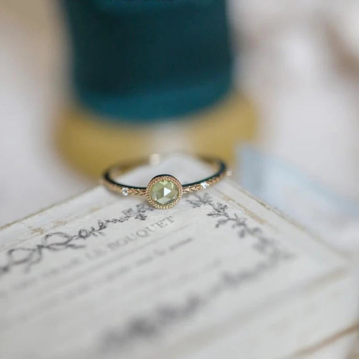 Zarter Silberring - PeridotJewelry 