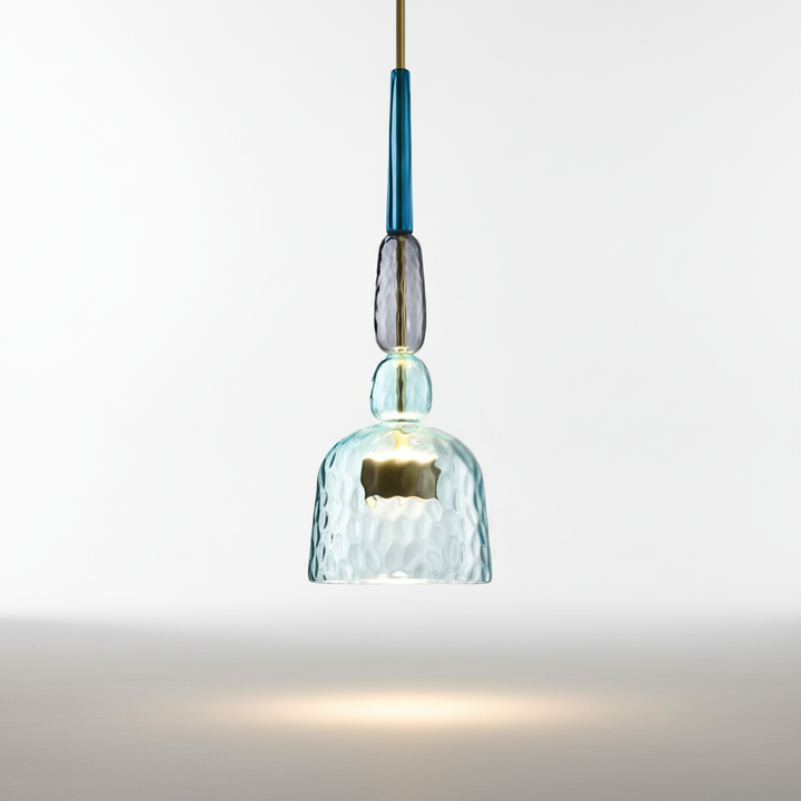Zylindrische Glas Hängeleuchte - Colorluma