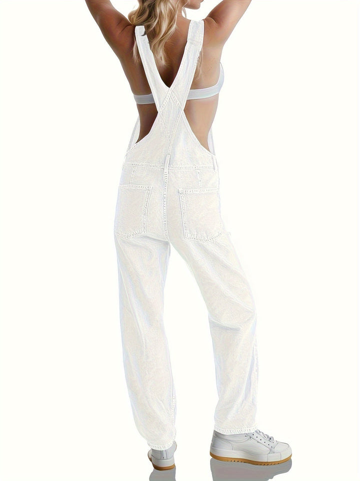 Stylický dámský denim overall na každý den - CityEase