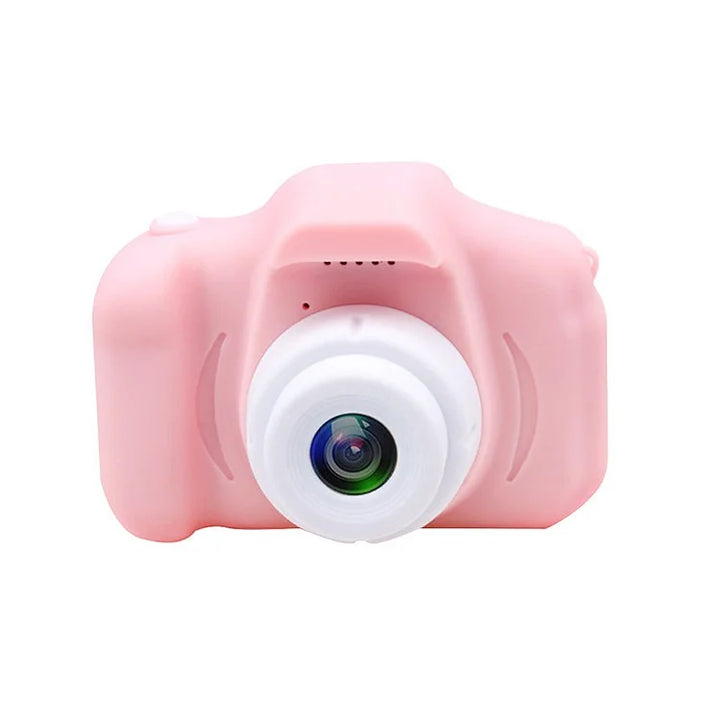 Rosa Kinderkamera, digital, Kunststoff, Spielzeugkamera, Fotografie, Geschenk für Kinder.