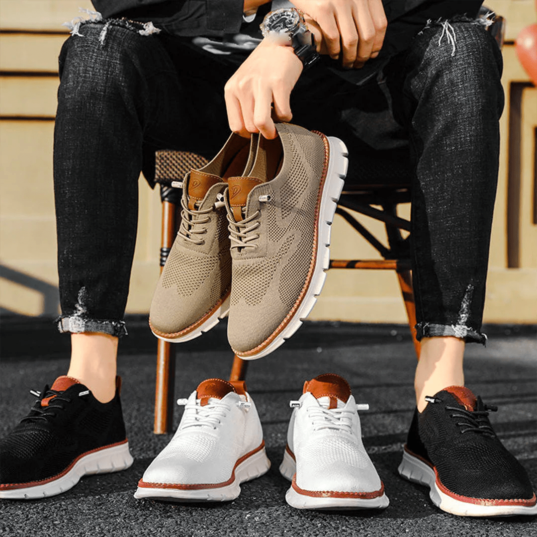 Prodyšné a ultra dobré pánské sneakers v minimalistickém designu – Elias