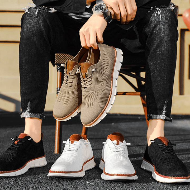 Prodyšné a ultra dobré pánské sneakers v minimalistickém designu – Elias