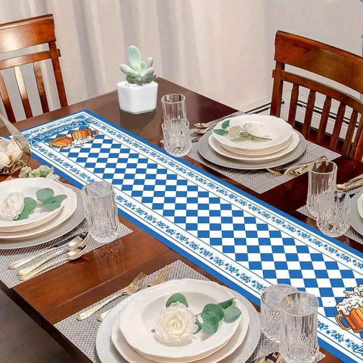 1 ks běhoun na stůl s diamantovým vzorem – WiesnLäufer Oktoberfest 2026