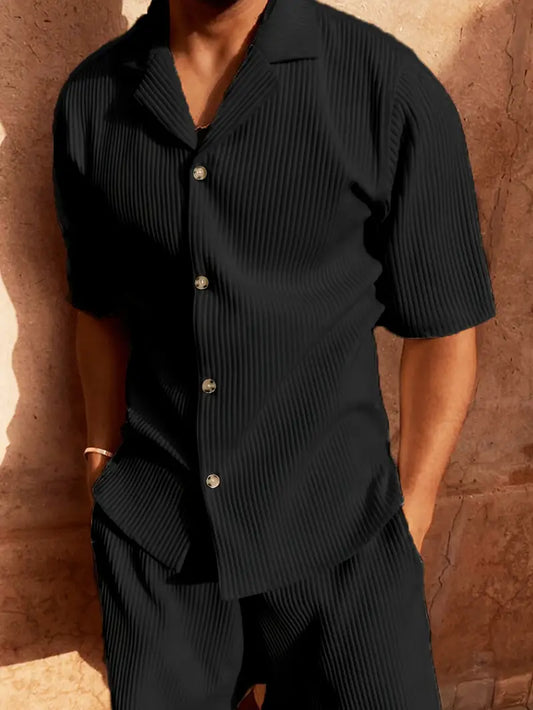 Trendy pánský kordový letní oblek – Mauro