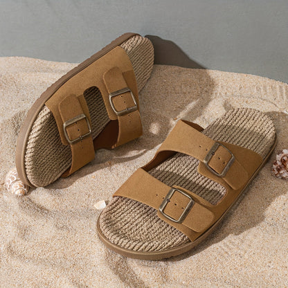 Stylové pánské letní pantofle s nastavitelnými pásky - GripStep