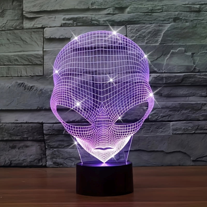 3D mimozemská LED stolní lampa se 7 barvami - Lunaris