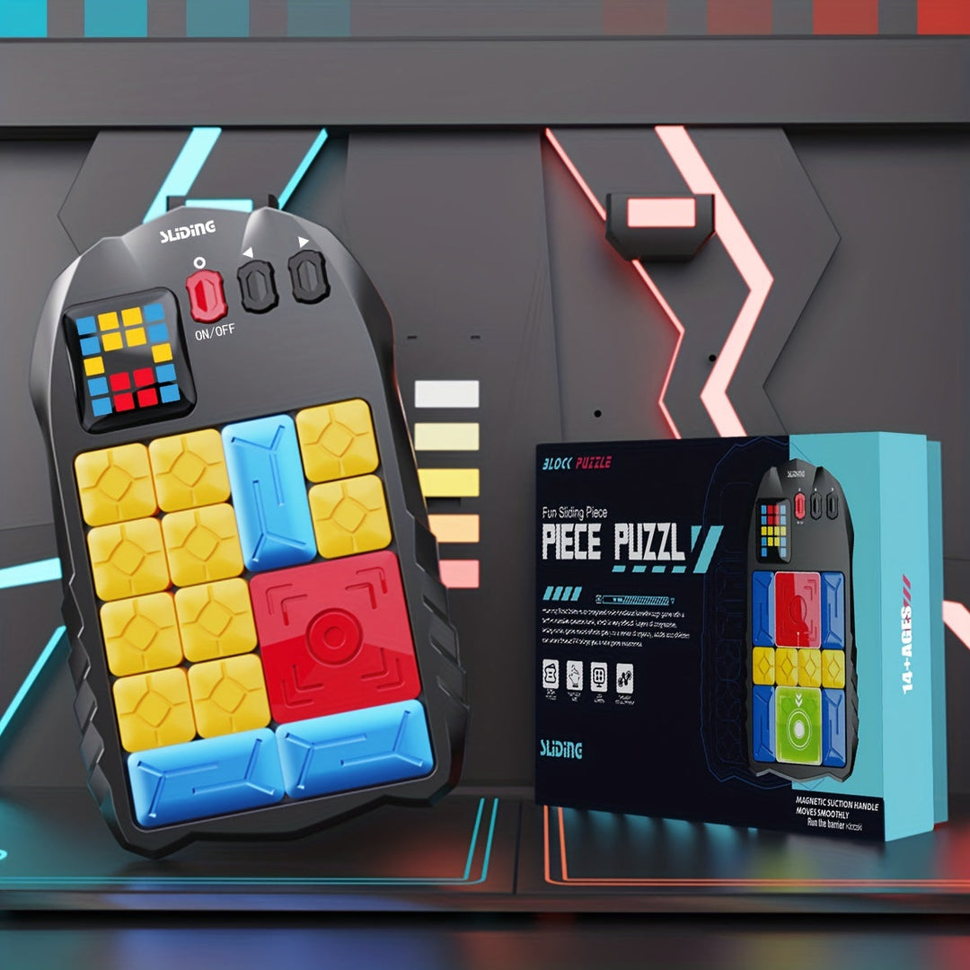 Schiebepuzzle-Spielzeug, bunt, magnetisch, für Kinder, Lernspielzeug, Geschenkbox, 3D-Design